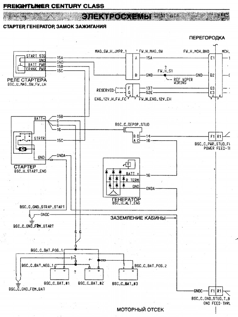 Freightliner Century Class Electrical Shematic Diagrams PDF