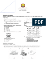 Kertas Soalan Ujian Sains 1 2019 Versi 2