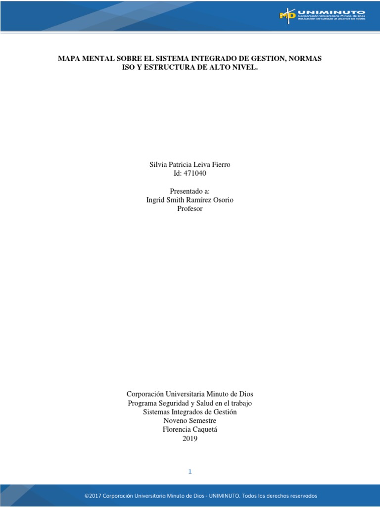 Mapa Mental del Sistema de Gestión ISO | PDF | Economias | Business