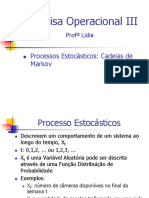Proc Estocasticos - Cadeias de Markov Po III - Parte I PDF