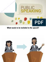What Needs To Be Included in The Speech?