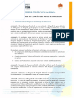 Instructivo de Titulación Del Nivel de Posgrado PDF