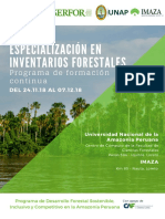 Especializacion en Inventarios Forestales
