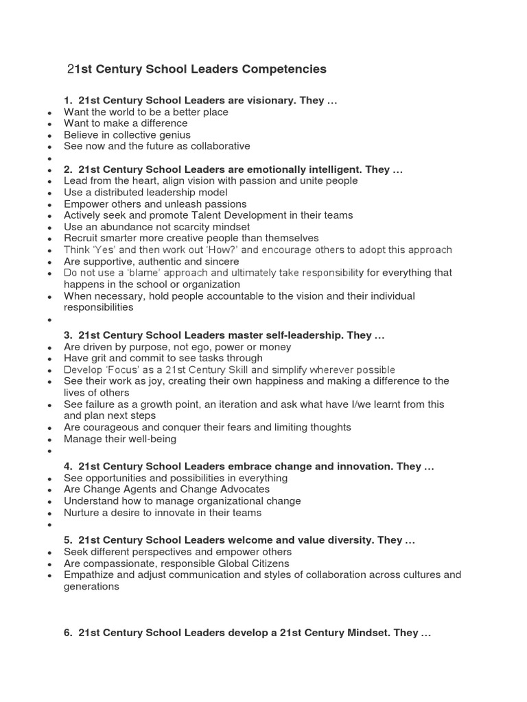 21st Century Leadership | PDF | Leadership | Learning