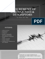 Measurement of Earthquakes & Descriptors