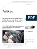 NASA Alimentou Baratas Com as Rochas Da Lua - OVNI Hoje