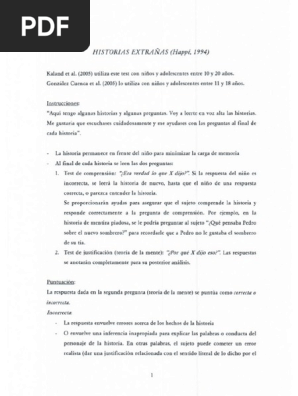 Historias Extranas De Happe Pdf