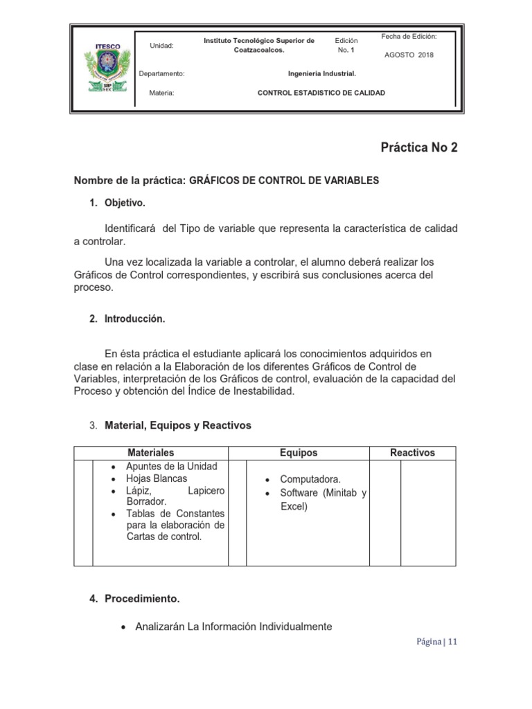 Gráficos de Control en Calidad Industrial | PDF | Estadísticas ...