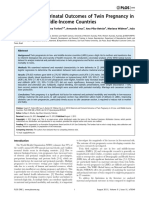 Maternal and Perinatal Outcomes of Twin Pregnancy in 23 Low - and Middle-Income Countries