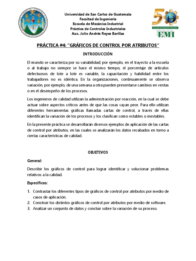 Gráficos de Control por Atributos en Calidad | PDF | Guatemala | Ingeniería