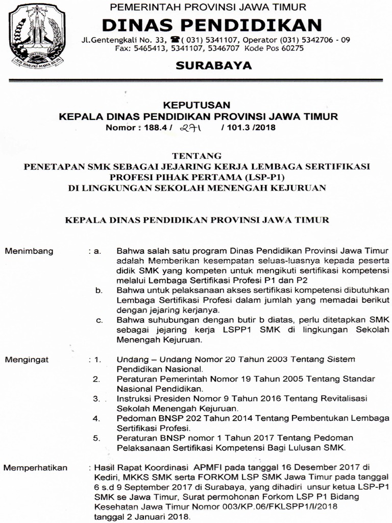 Sk Jejaring Dindik Jatim Ok