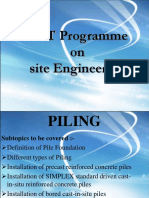 GET Programme On Site Engineering - Piling