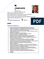 CV Educador Experto Planificación Desarrollo Social