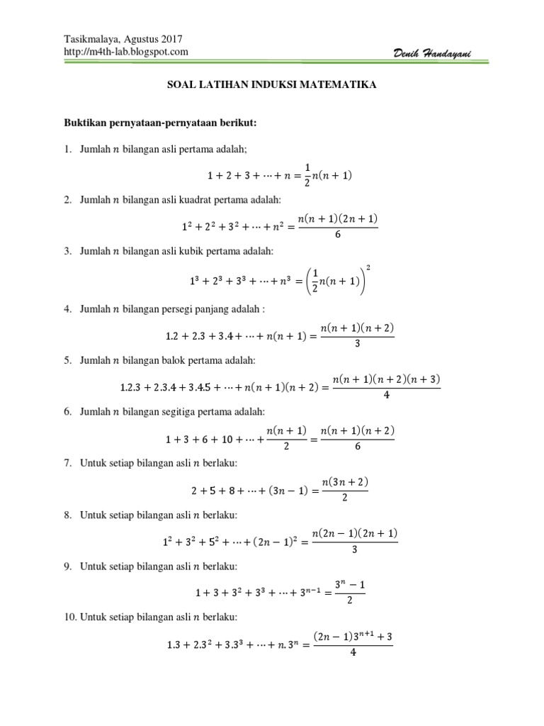 Induksi Matematika