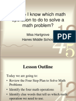 How Do I Know Which Math Operation To Do To Solve A Math Problem?
