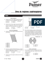 Área de regiones cuadrangulares y circulares