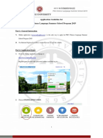 Application Guideline For PKU Chinese Language Summer School Program 201 9