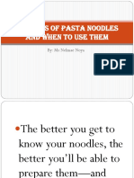 Types of Pasta Noodles