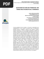 QUALIDADE DE VIDA NO TRABALHO