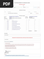 Biju Patnaik University of Technology, Odisha: Published Result List Summary