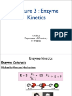 Lecture 3: Enzyme Kinetics: Arti Dua Department of Chemistry IIT Madras