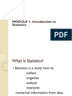 Module 1 - Introduction To Statistics PDF