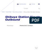 Shibuya Station Timeta Outbound: How To Ride Tickets Sig