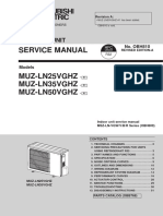 Mitsubishi Electric Heat Pump Outdoor Unit Service Manual - MUZ-LN25-50VGHZ-A1 - OBH810A