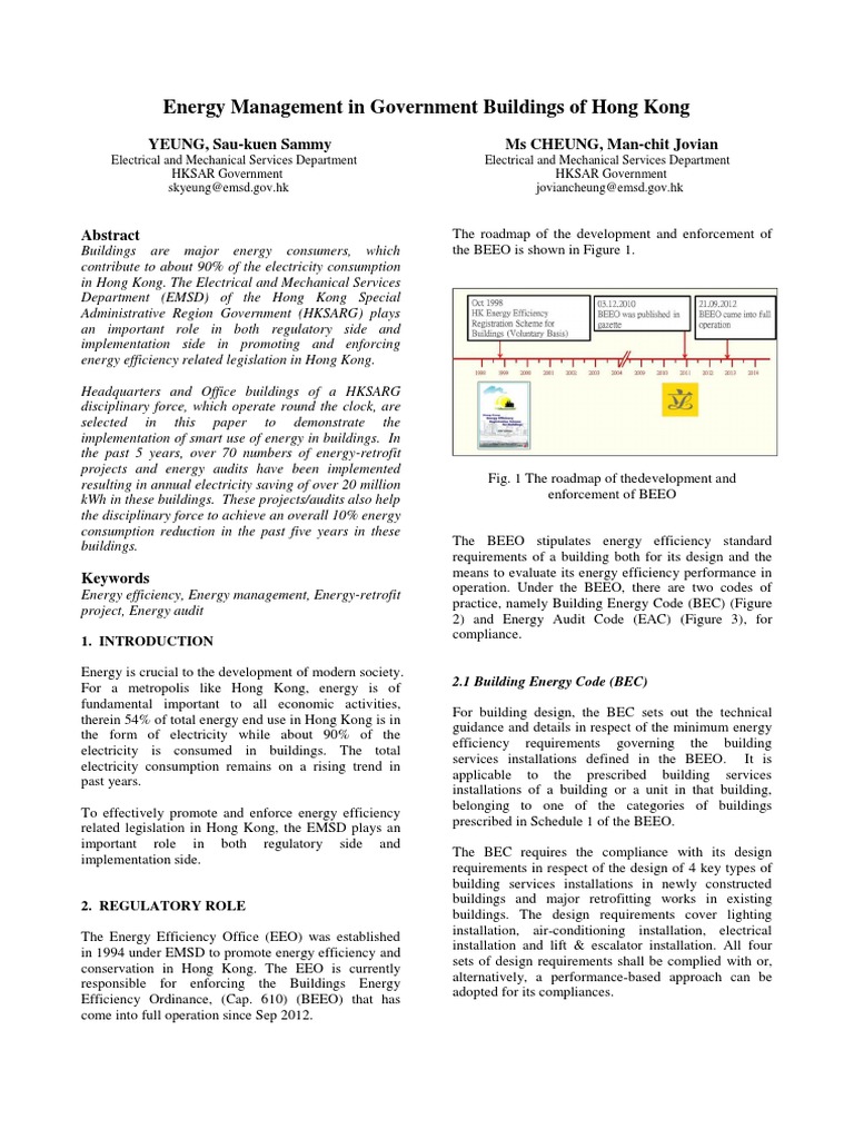 Energy Management in Government Buildings of Hong Kong | PDF | Energy ...
