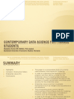 Contemporary Data Science For Finance Students