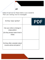 Anxiety Checklist