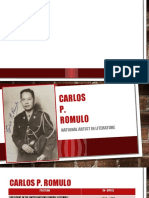 National Artist CARLOS P ROMULO