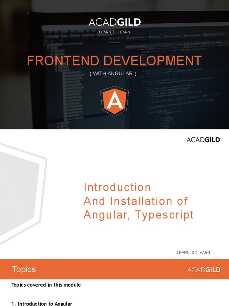Angular Frontend Development Guide | PDF | Data Type | String (Computer ...