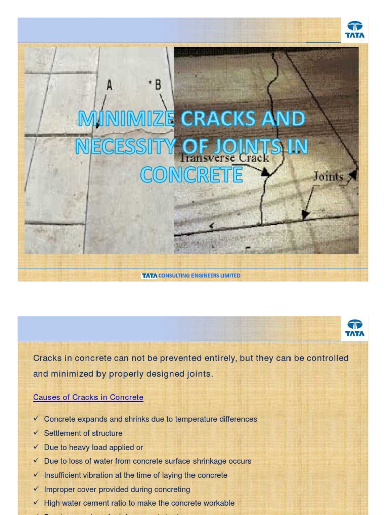Cracks & Joints in Concrete Concrete Horticulture And Gardening