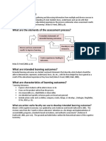 What Is Assessment?: What Are Action Verbs Faculty Can Use To Develop Intended Learning Outcomes?