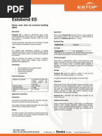 Estobond ES: Epoxy Resin Slow Set Concrete Bonding Agent