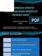 Komunikasi Efektif Dalam Asuhan Pasien Di Rumah Sakit