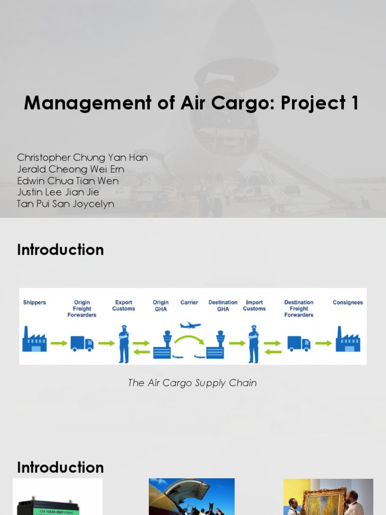 Management of Air Cargo: Project 1 | PDF | Cargo | Supply Chain Management