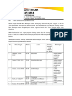 Jadwal Kegiatan Bersih Desa