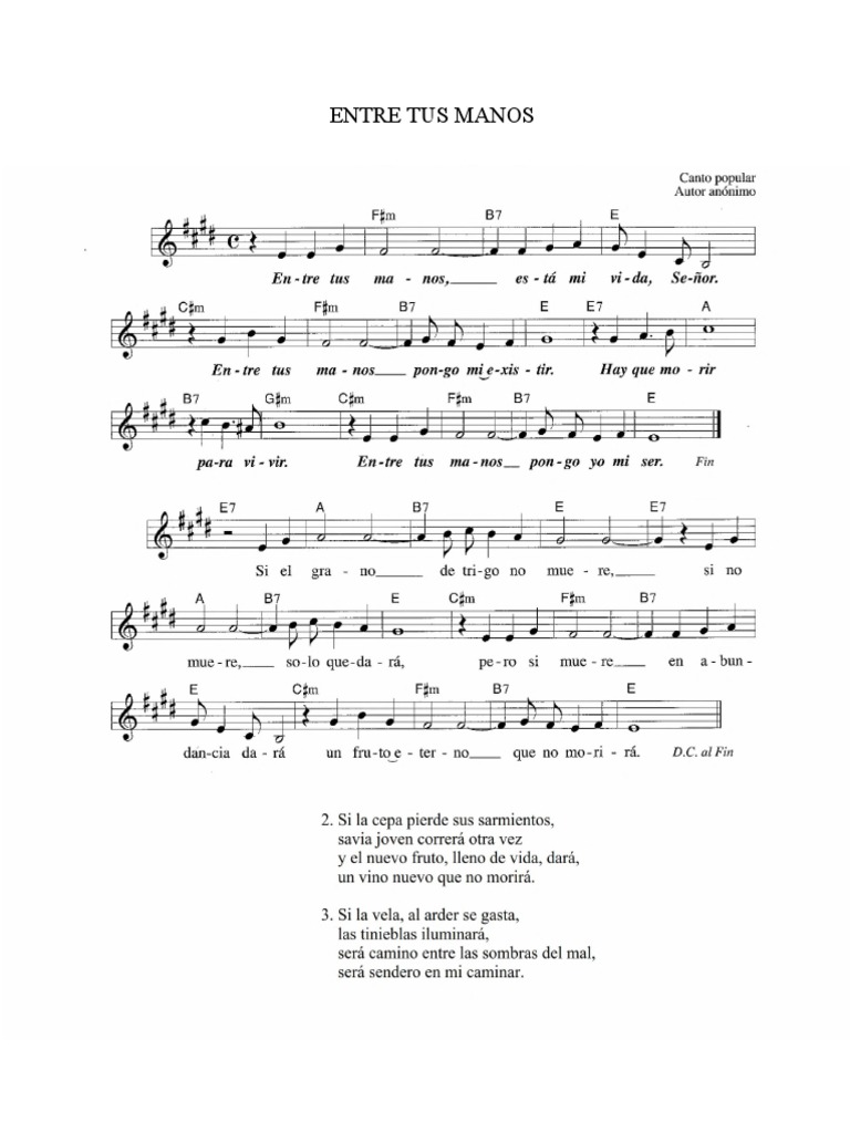 Entre Tus Manos PDF PDF