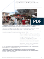 GoRiau - Kebakaran Di Tanjung Harapan Tembilahan, Ini Pengakuan Pemilik Rumah