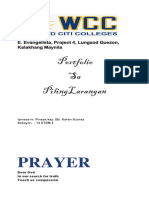 Portfolio Sa Pilinglarangan: Prayer