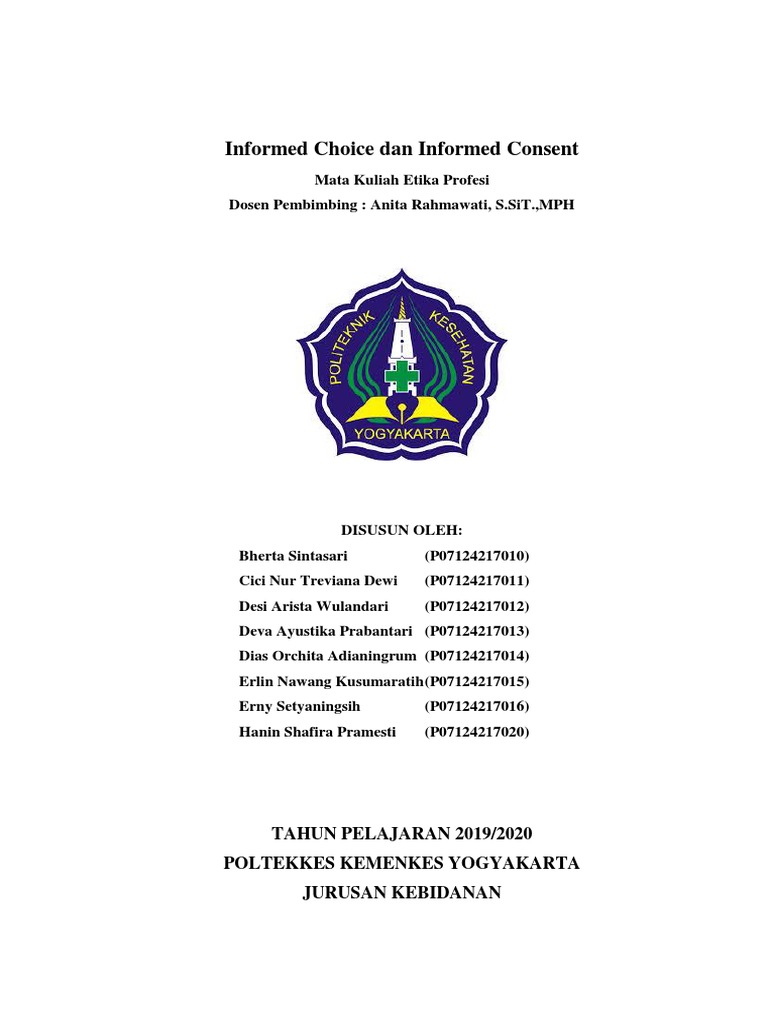 Memahami Informed Choice dan Consent | PDF | Karier & Perkembangan