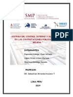 Sistema control interno SEDAPAL contrataciones