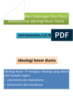 Pancasila Dalam Hubungan Dan Posisi Diantara Dua Ideologi Besar Dunia