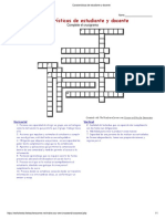 Características de Estudiante y Docente Sin Resolver