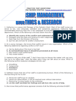 Leadership Management Bioethics Research