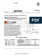 GL-1 Injectors: Instructions-Parts List