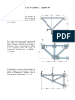 Lista 03 Estatica Capitulo 03 Metodo Dos PDF