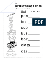 Pen Fox Cup Bus Box Class Car: Word S or Es